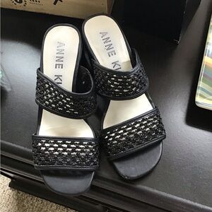 Anne Klein Black Sandal